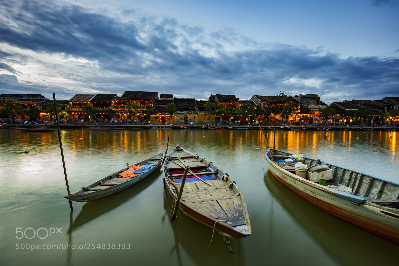 Sony a7 II sample photo. Hoian boats station photography