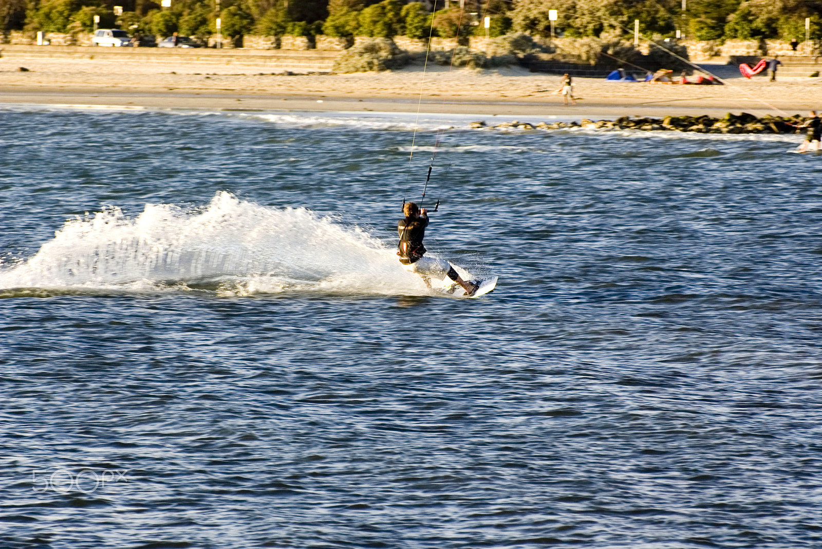 Pentax K100D sample photo. Sail boarder st kilda photography