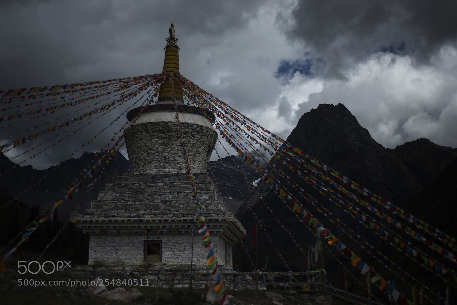 Nikon D810 sample photo. Prayer flags of four photography