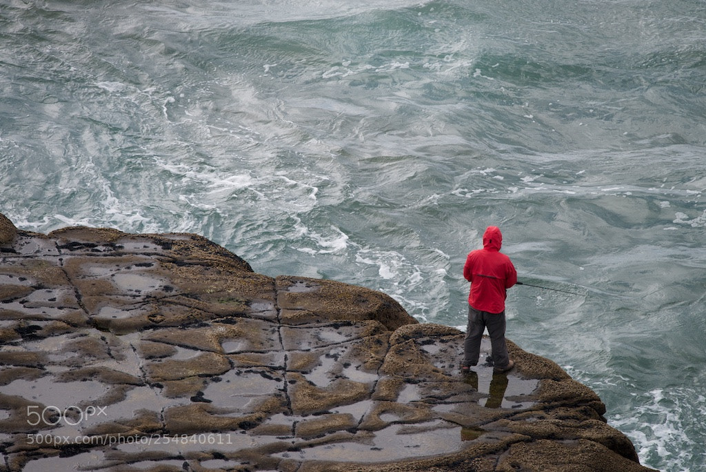 Nikon D600 sample photo. Angler in red photography