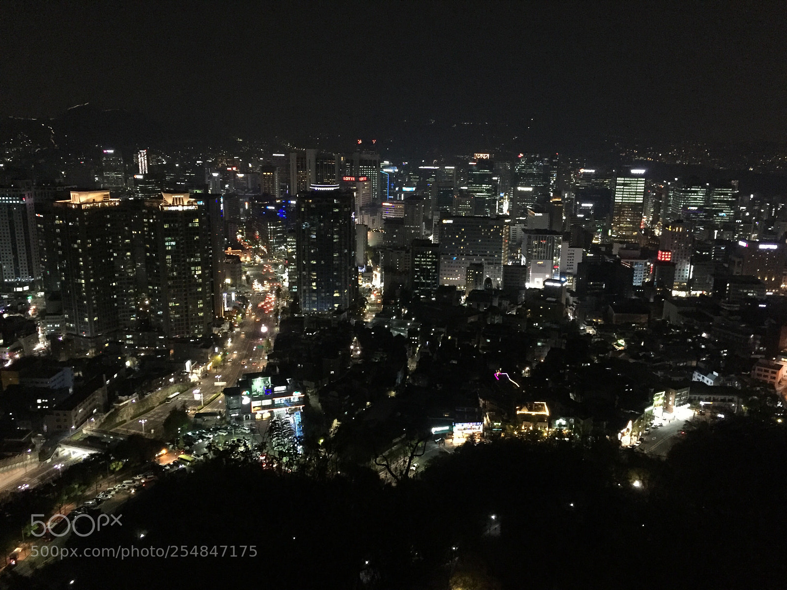 Apple iPhone 6 sample photo. Night of seoul photography