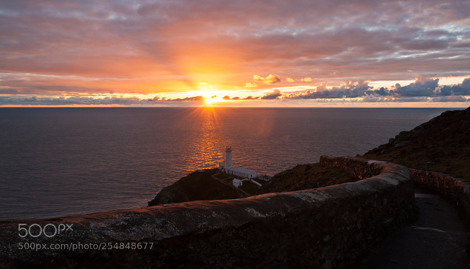 Nikon D90 sample photo. Sunset over south stack photography