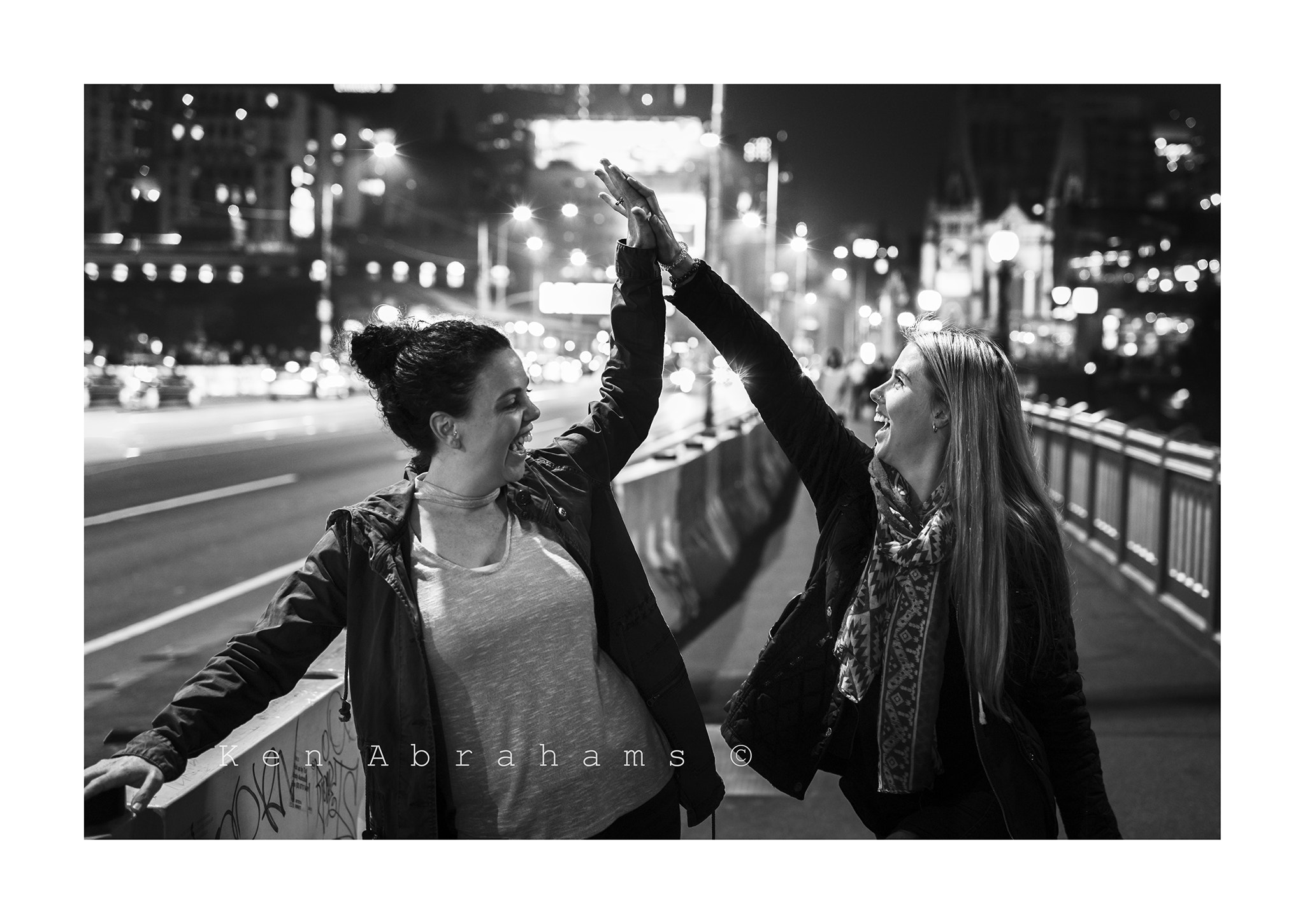 Leica M-Monochrom sample photo. Two girls on a bridge photography