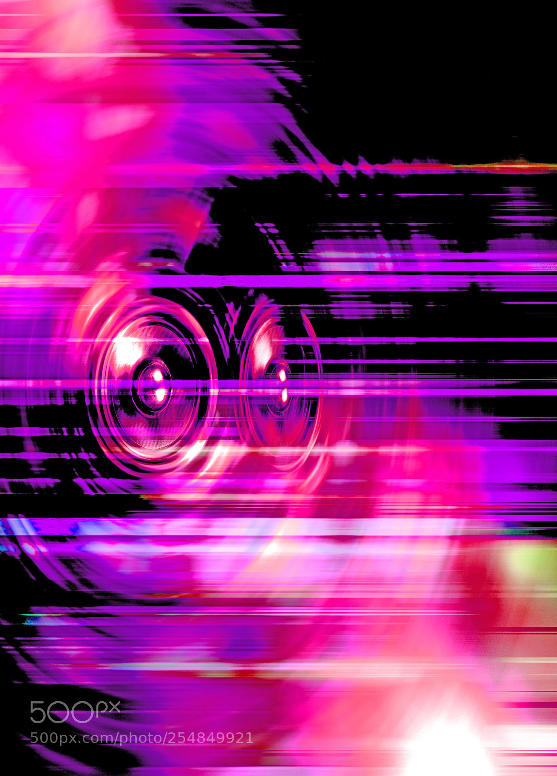 Canon EOS 40D sample photo. Music speakers on a photography