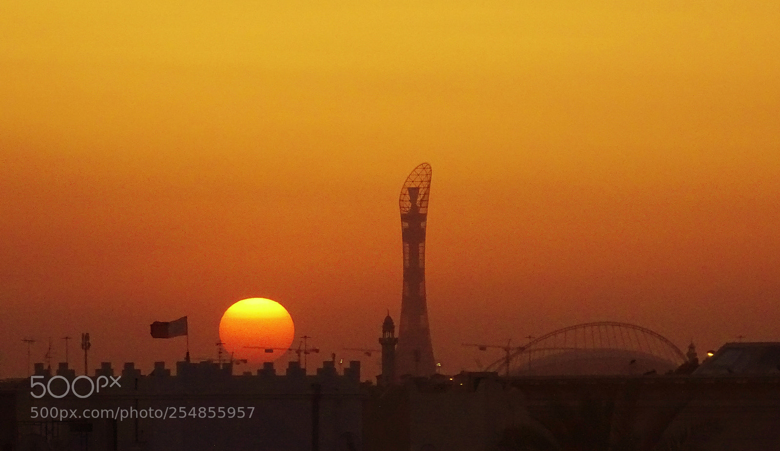 Sony Cyber-shot DSC-HX400V sample photo. Doha sunset photography