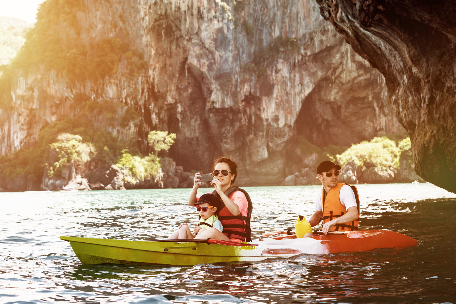 Nikon D5500 sample photo. Family tourism travel kayak photography