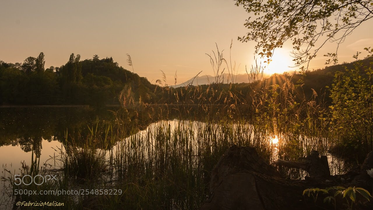 Canon EOS 70D sample photo. Sunset by the lake photography