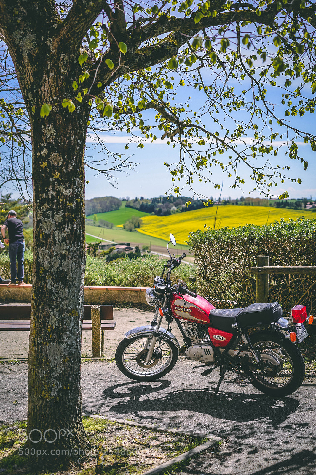 Sony a7 II sample photo. Motorcycle blue sky photography