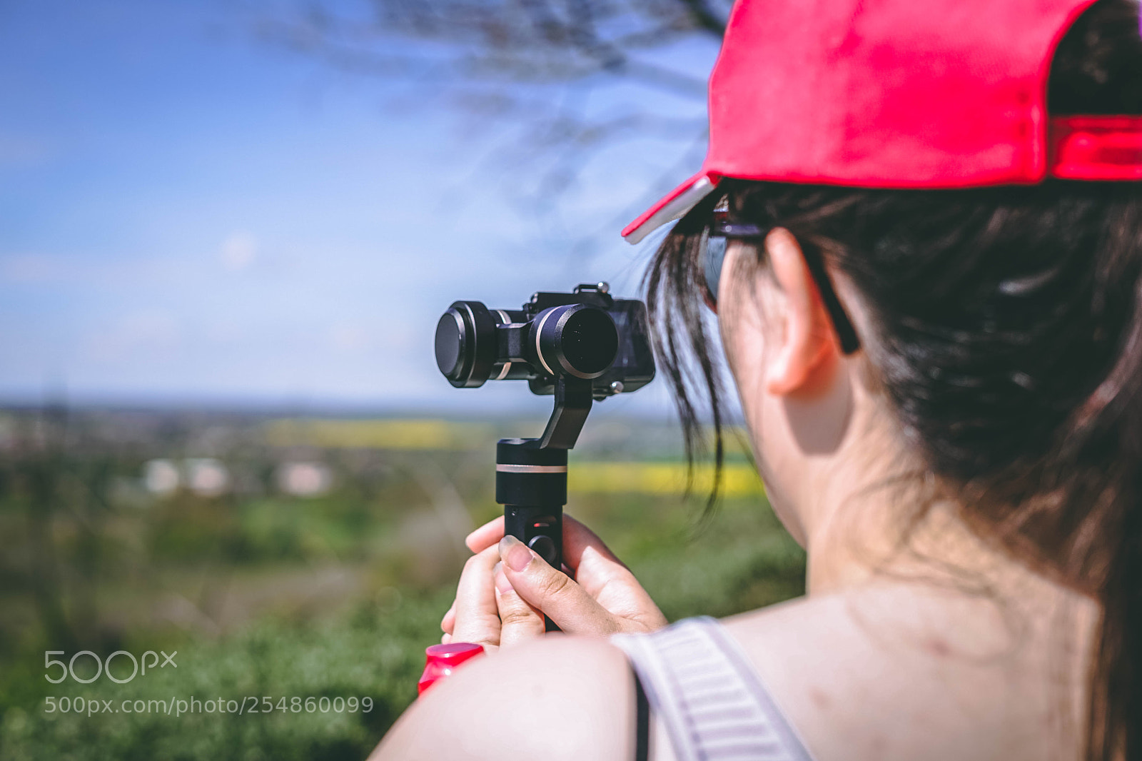 Sony a7 II sample photo. Girl using a gimbal photography