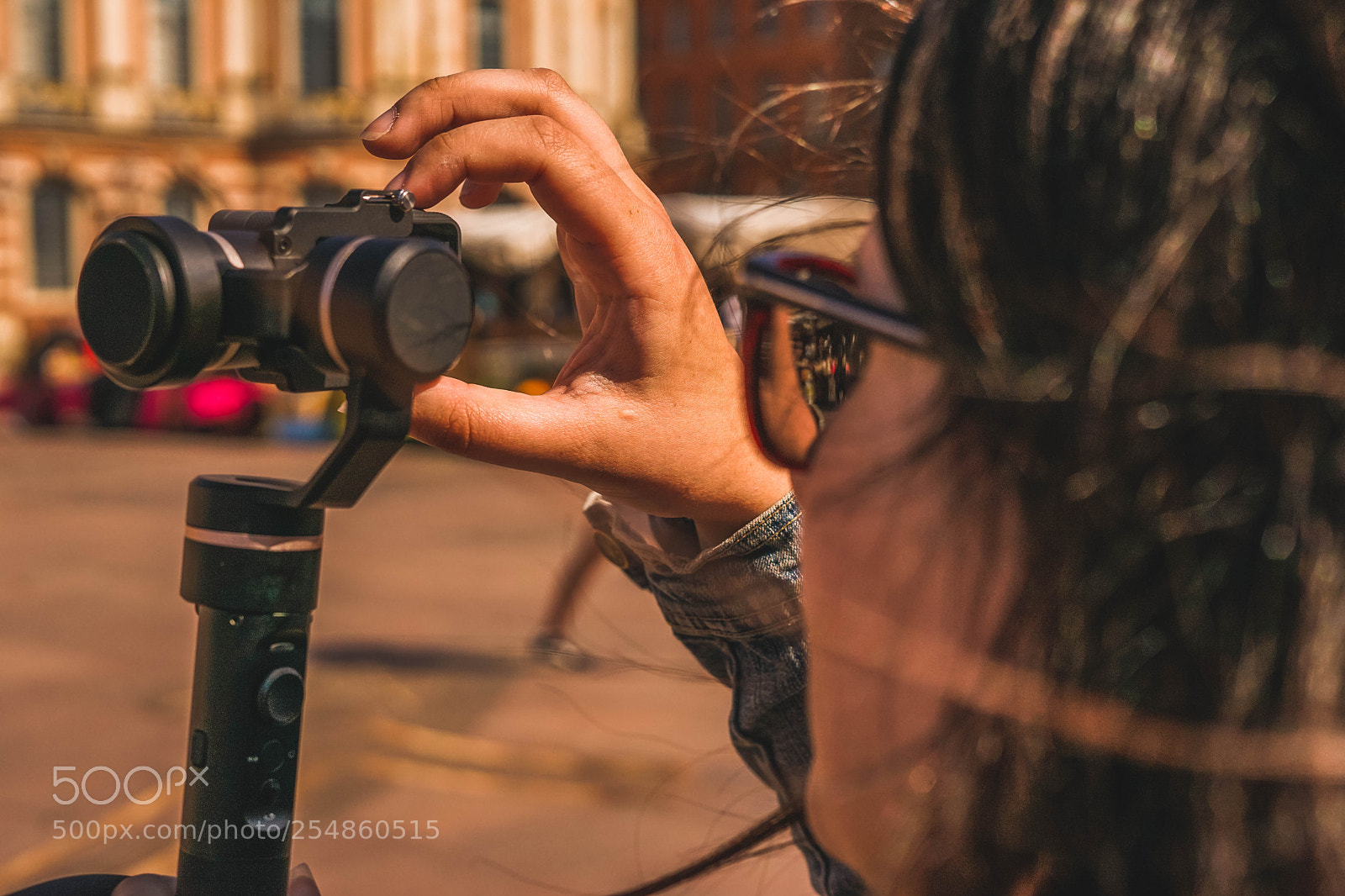 Sony a7 II sample photo. Girl filming photography