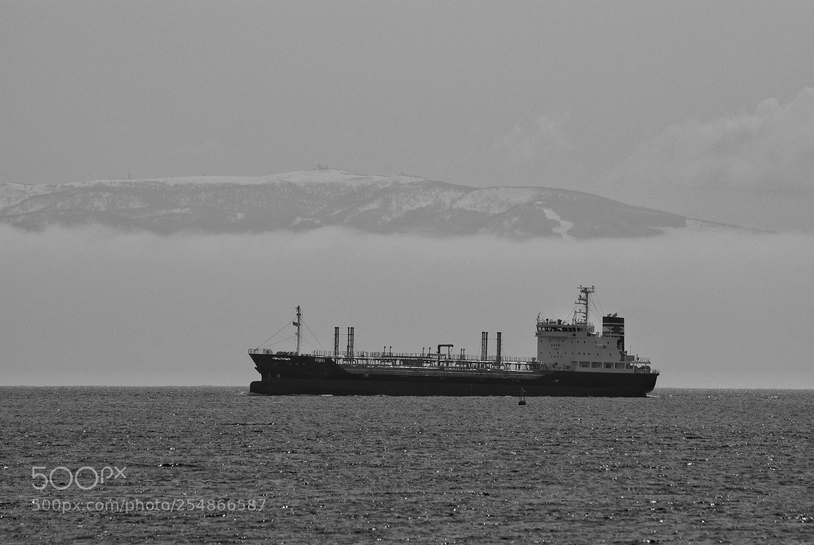 Pentax K10D sample photo. Sea fog photography