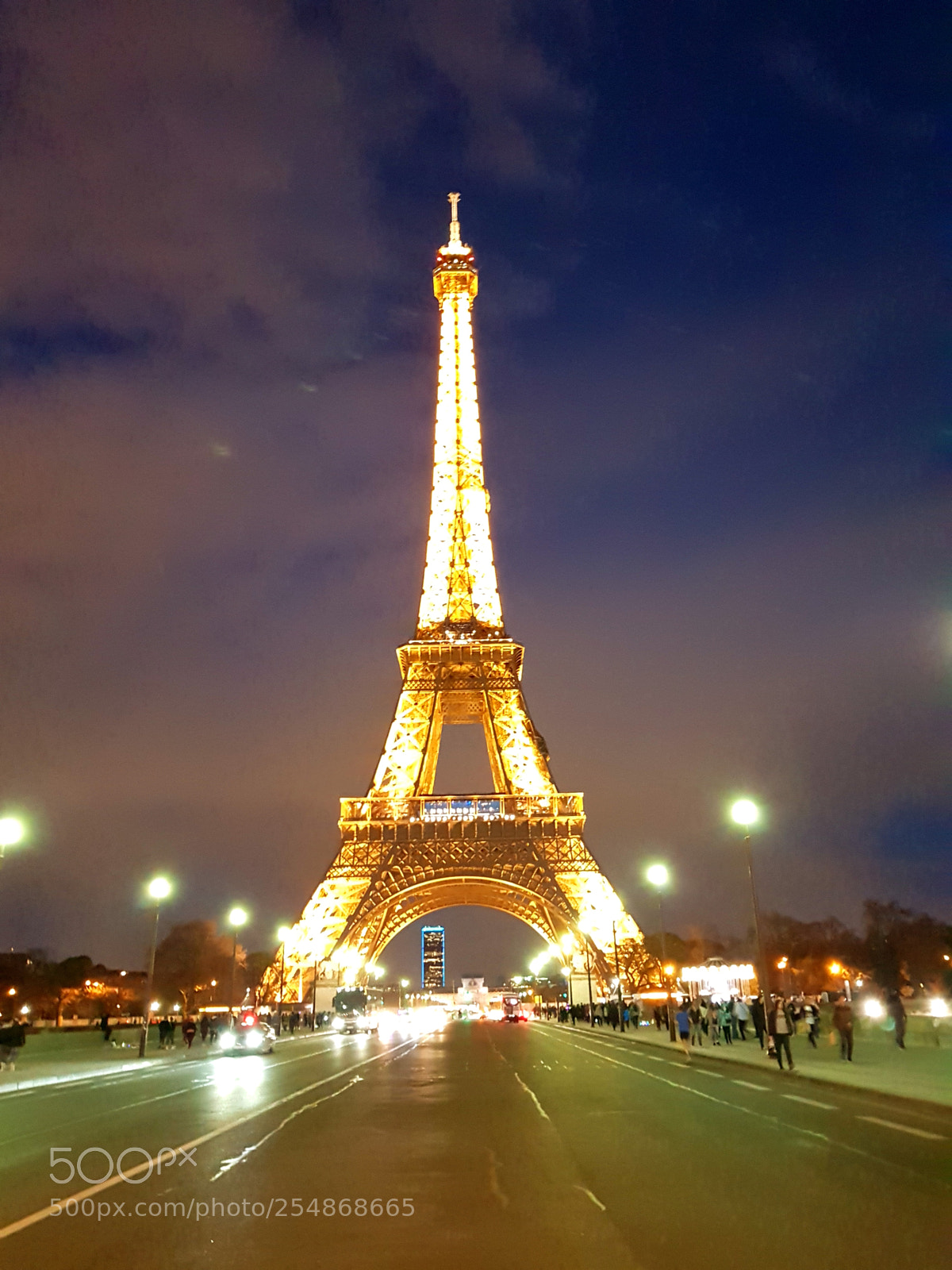 Samsung Galaxy S8+ sample photo. Eiffel tower at night photography