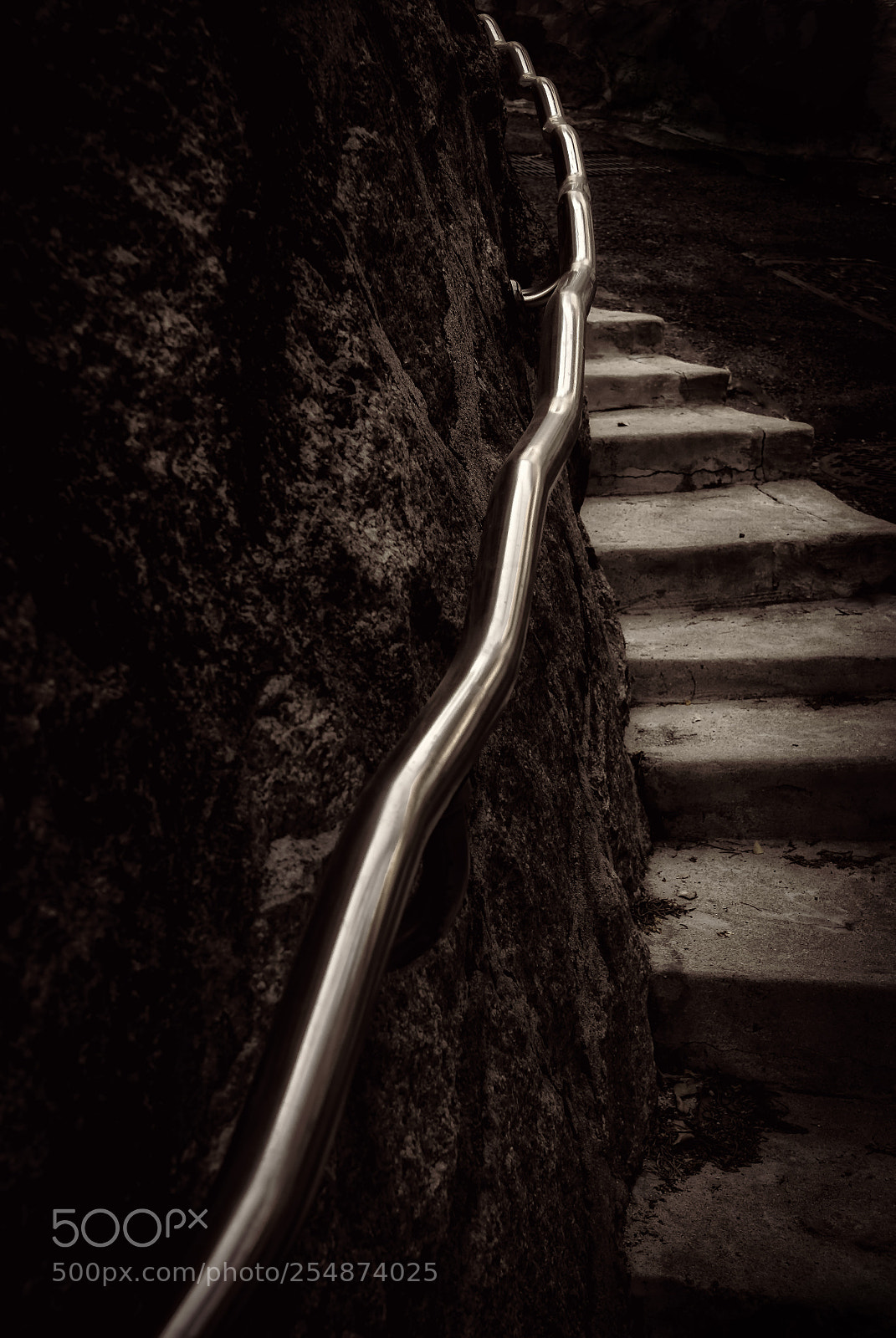 Nikon D850 sample photo. Neighbor handrail photography