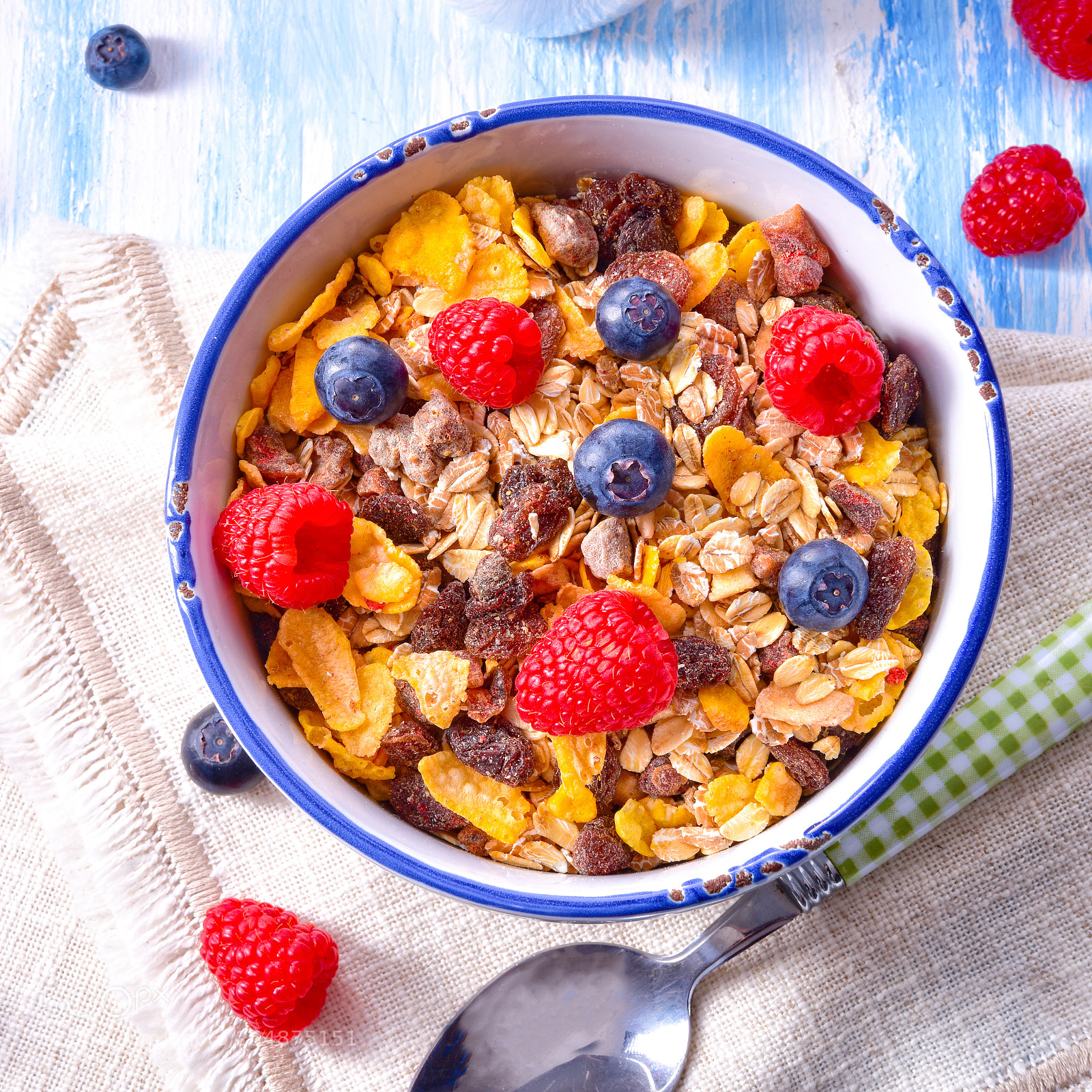 Nikon D810 sample photo. Muesli breakfast menu with photography