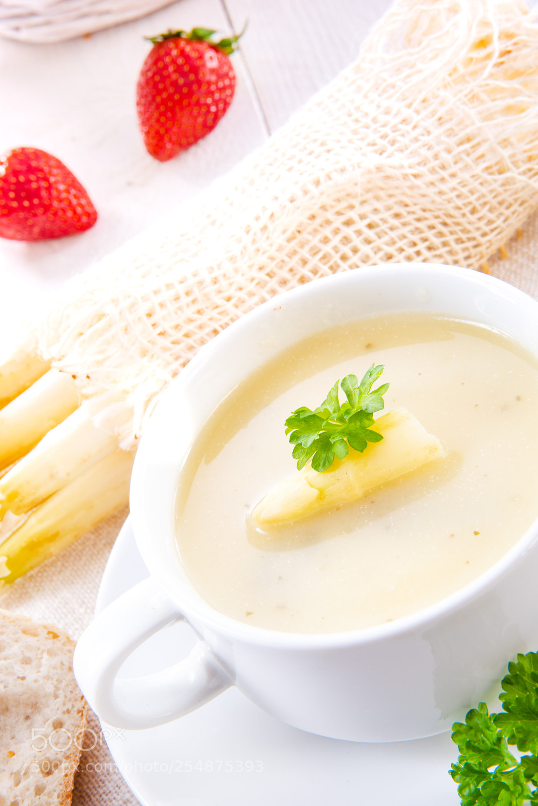 Nikon D810 sample photo. Asparagus cream soup with photography