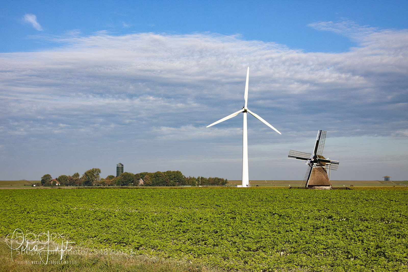 Canon EOS 50D sample photo. Old and new windmill photography