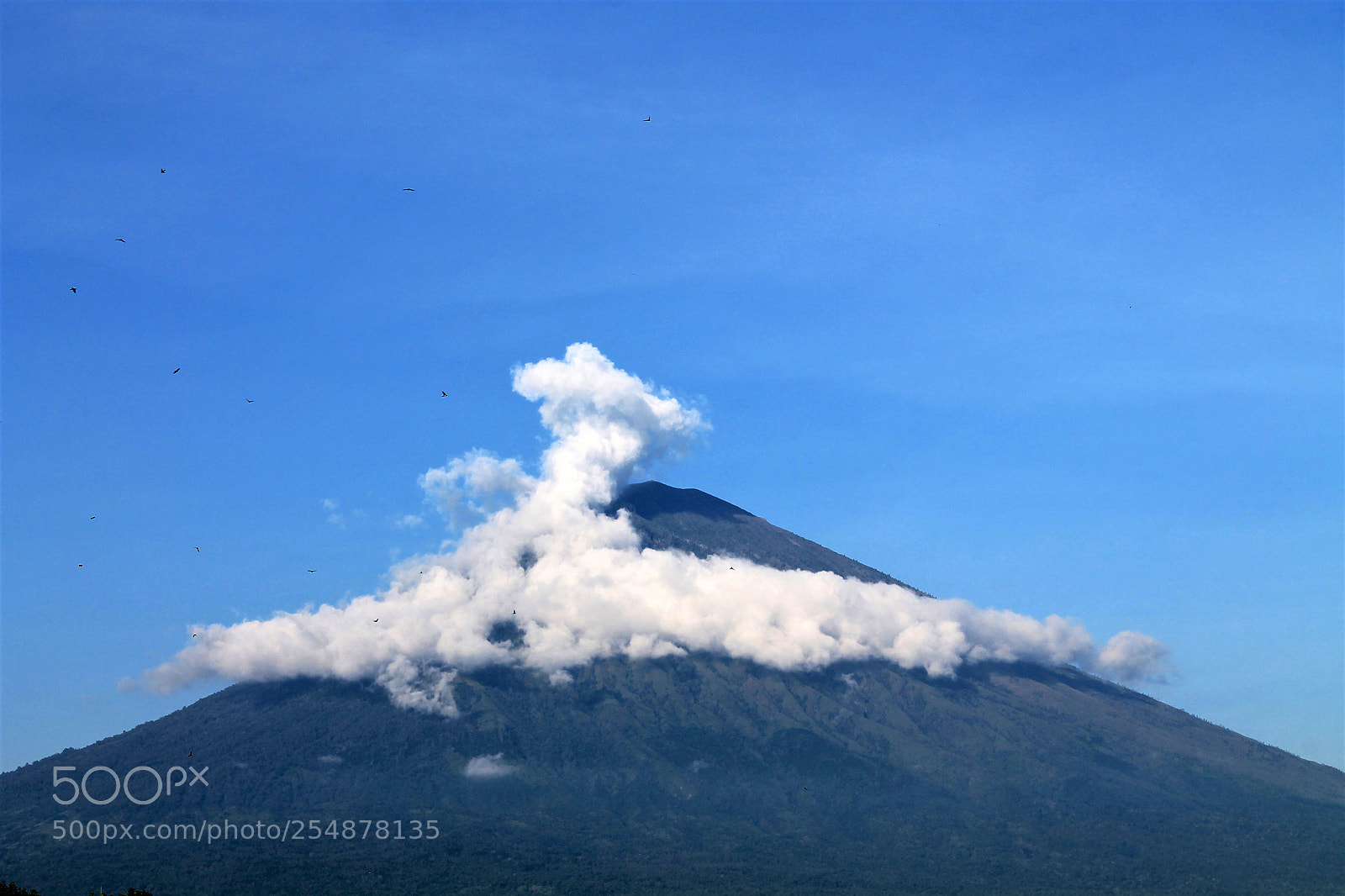 Canon EOS 1100D (EOS Rebel T3 / EOS Kiss X50) sample photo. Volcano in the clouds. photography
