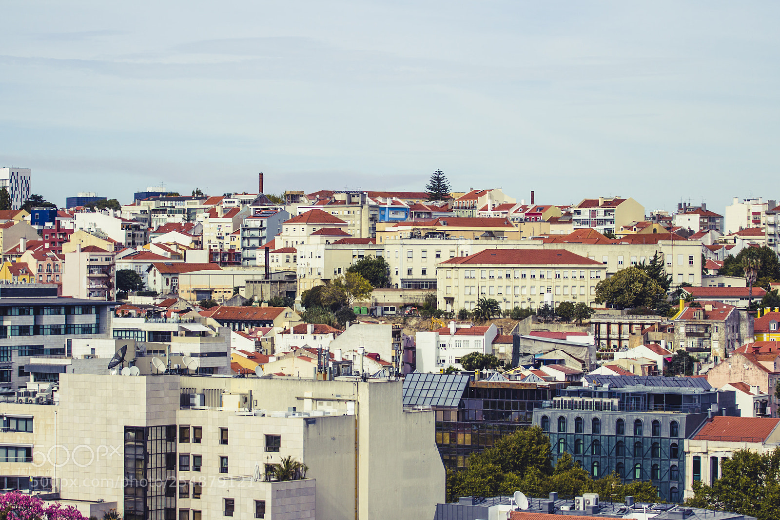 Canon EOS 60D sample photo. Lisbon red roofs photography