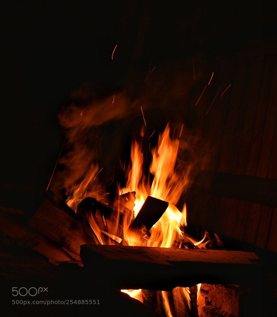 Nikon D3400 sample photo. Fireplace photography