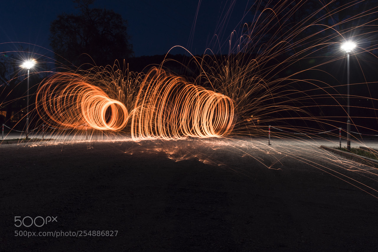 Nikon D7200 sample photo. Night fire photography