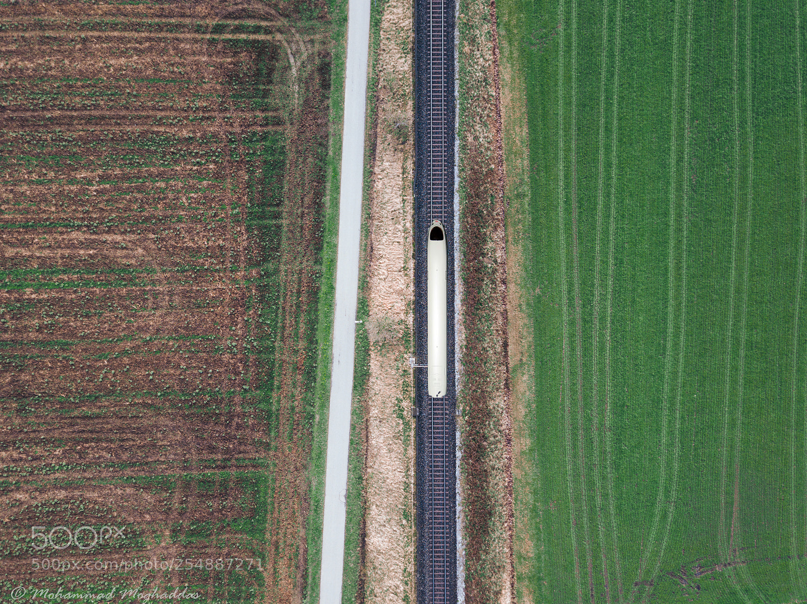 DJI FC220 sample photo. Landschlacht and the train! photography