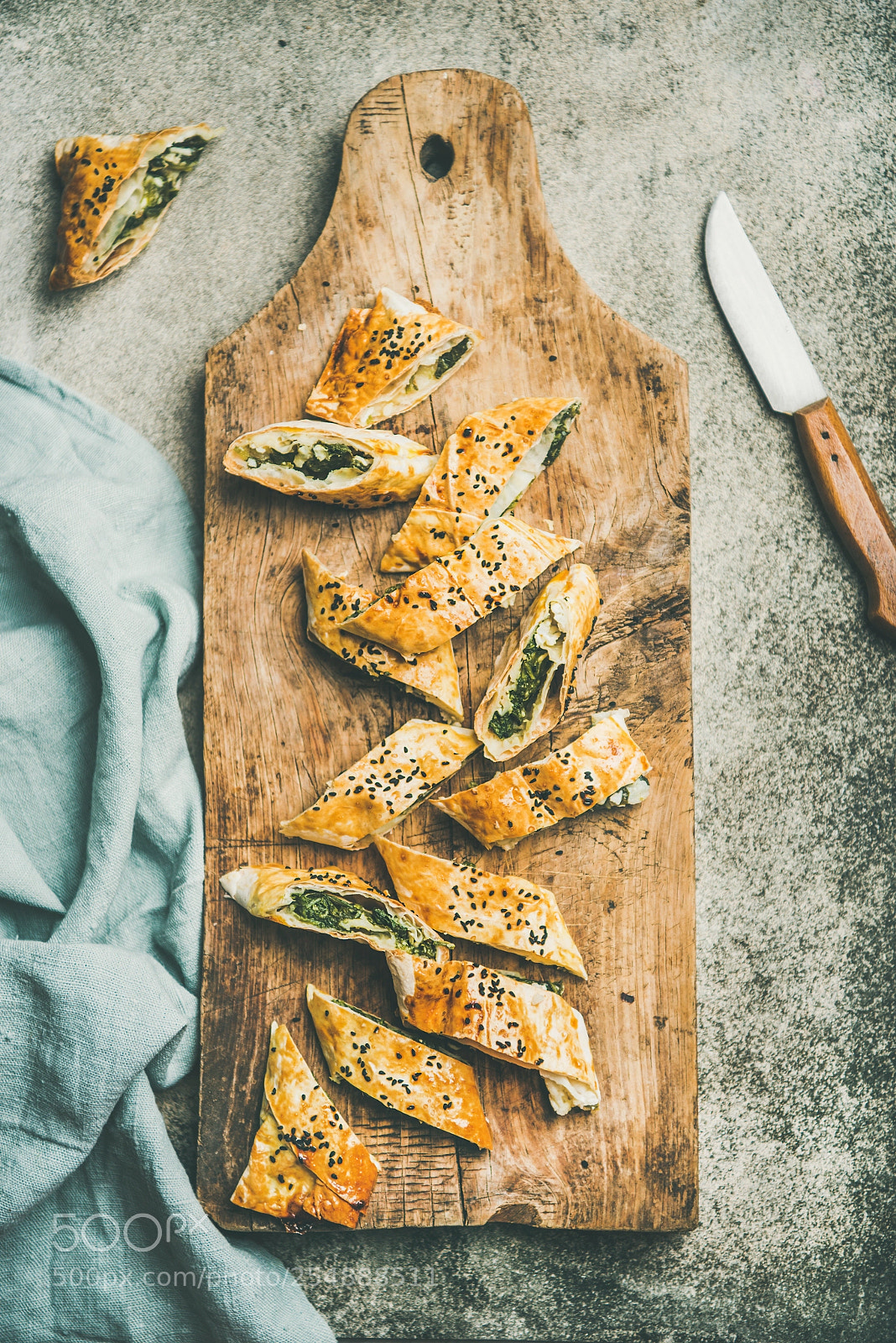 Nikon D610 sample photo. Freshly baked turkish borek photography