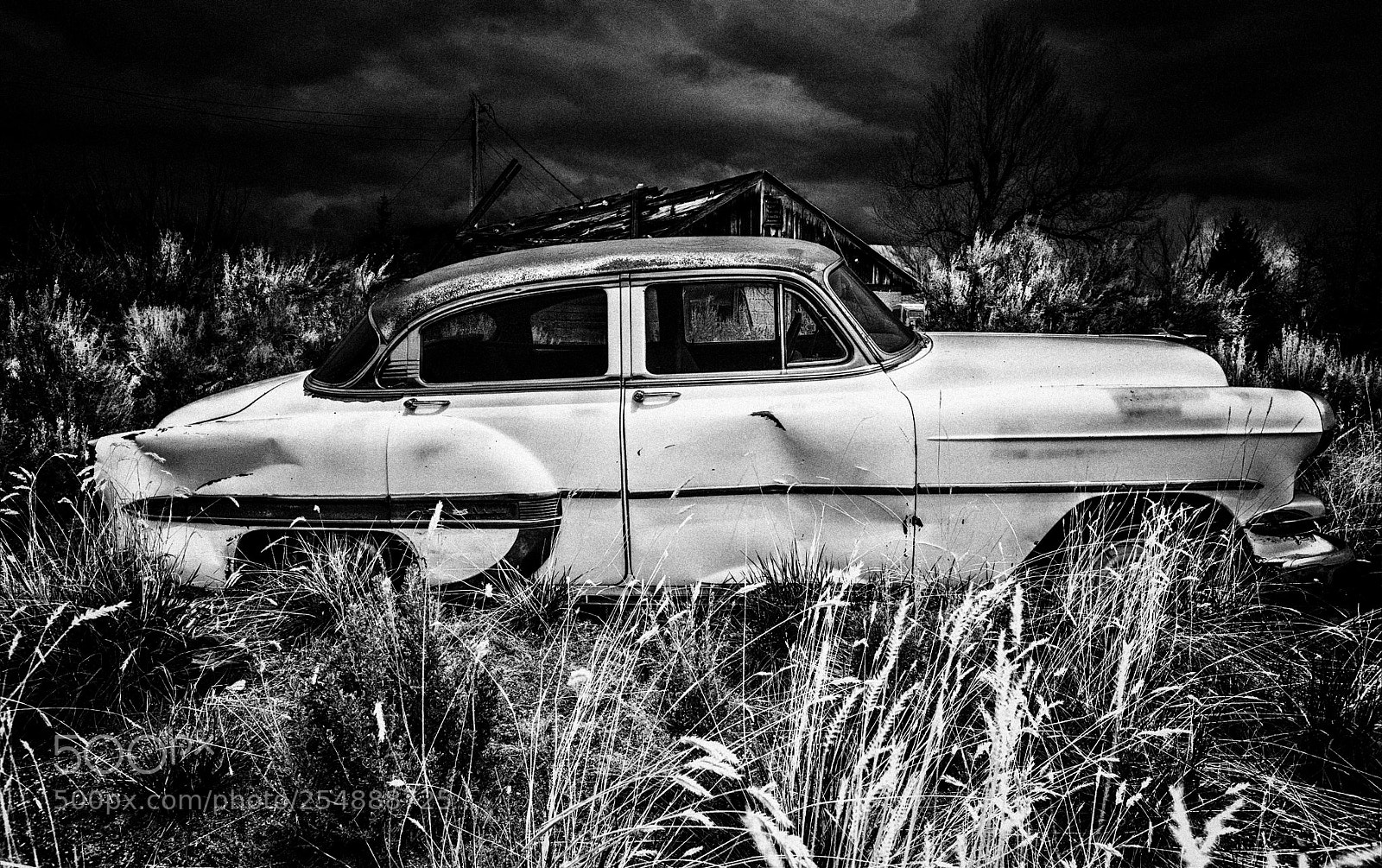 Canon EOS 5D Mark II sample photo. Boneyard chevy photography