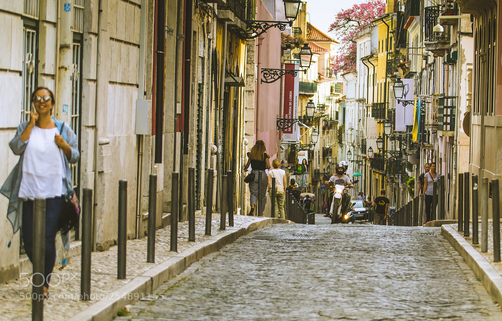Canon EOS 60D sample photo. Lisbon stone street photography