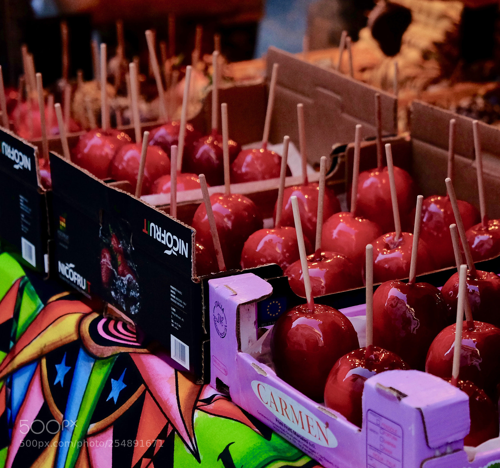 Fujifilm X-T1 sample photo. Apples on a stick photography