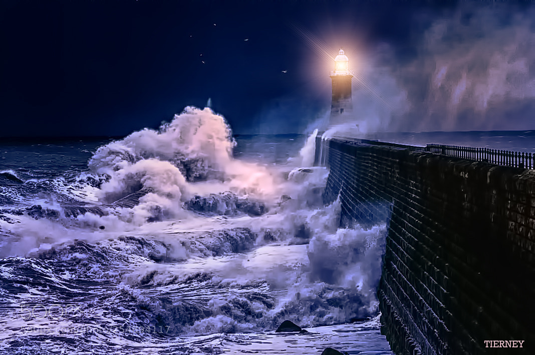 Nikon D300 sample photo. Tynemouth storm photography