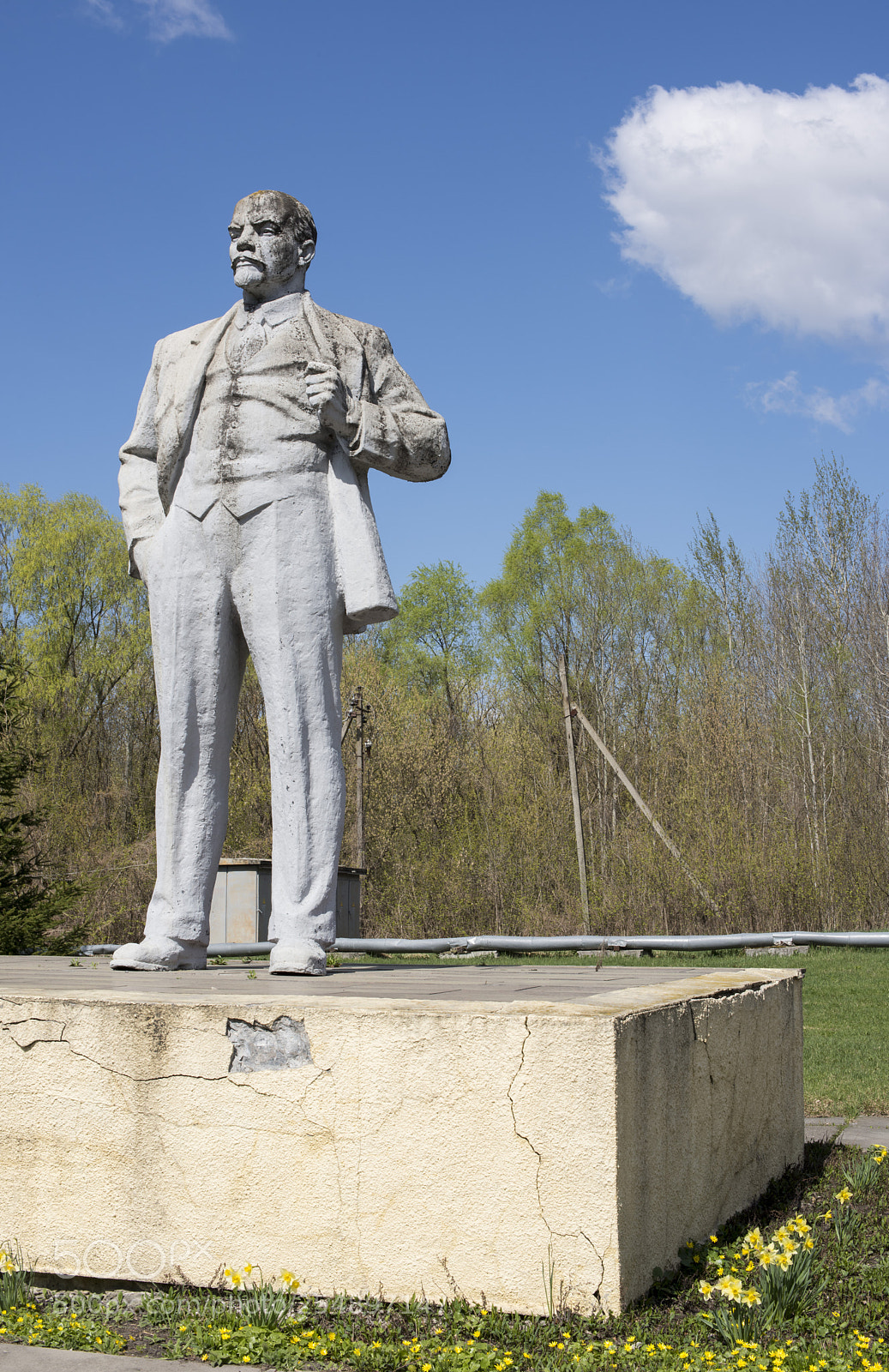 Nikon D810 sample photo. Lenin statue in chernobyl photography