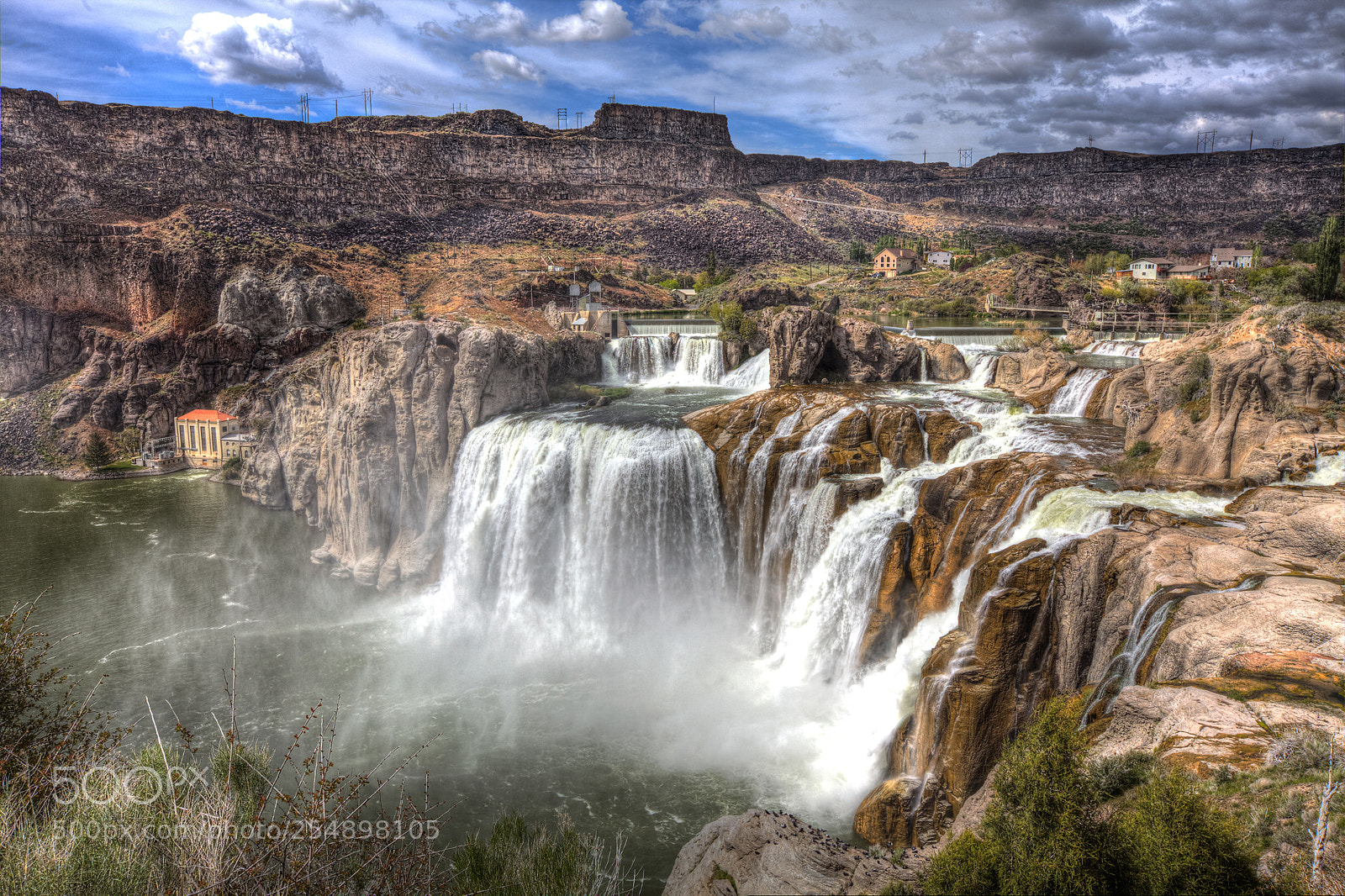 Canon EOS 5D Mark II sample photo. Shoshone falls and power photography