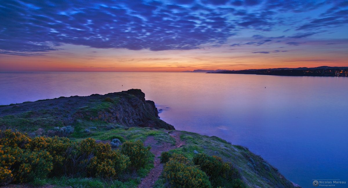 Canon EF 16-35mm F4L IS USM sample photo. Sunset at pointe nègre - côte d'azur photography