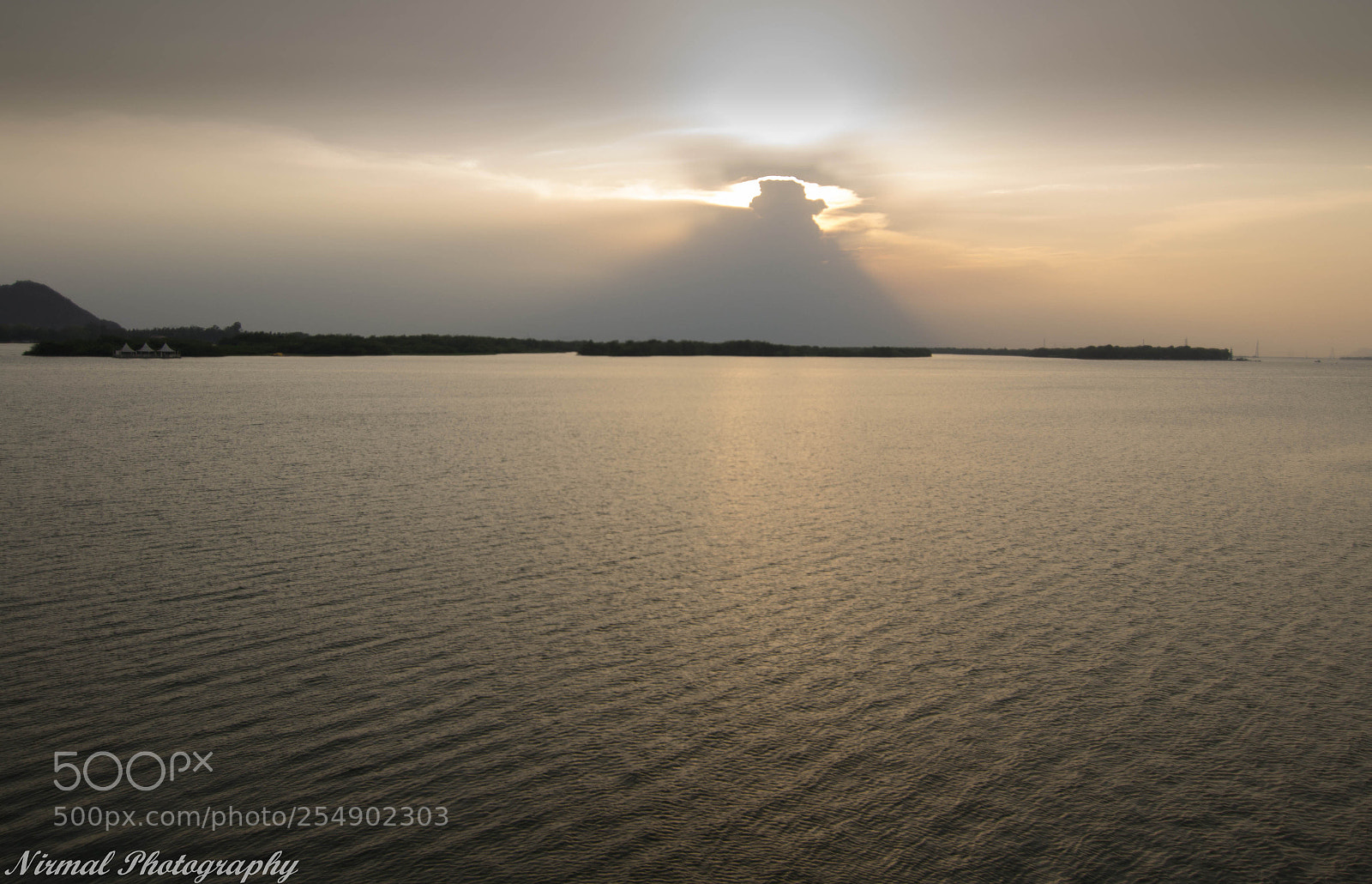 Nikon D3100 sample photo. Sunset krishna river photography
