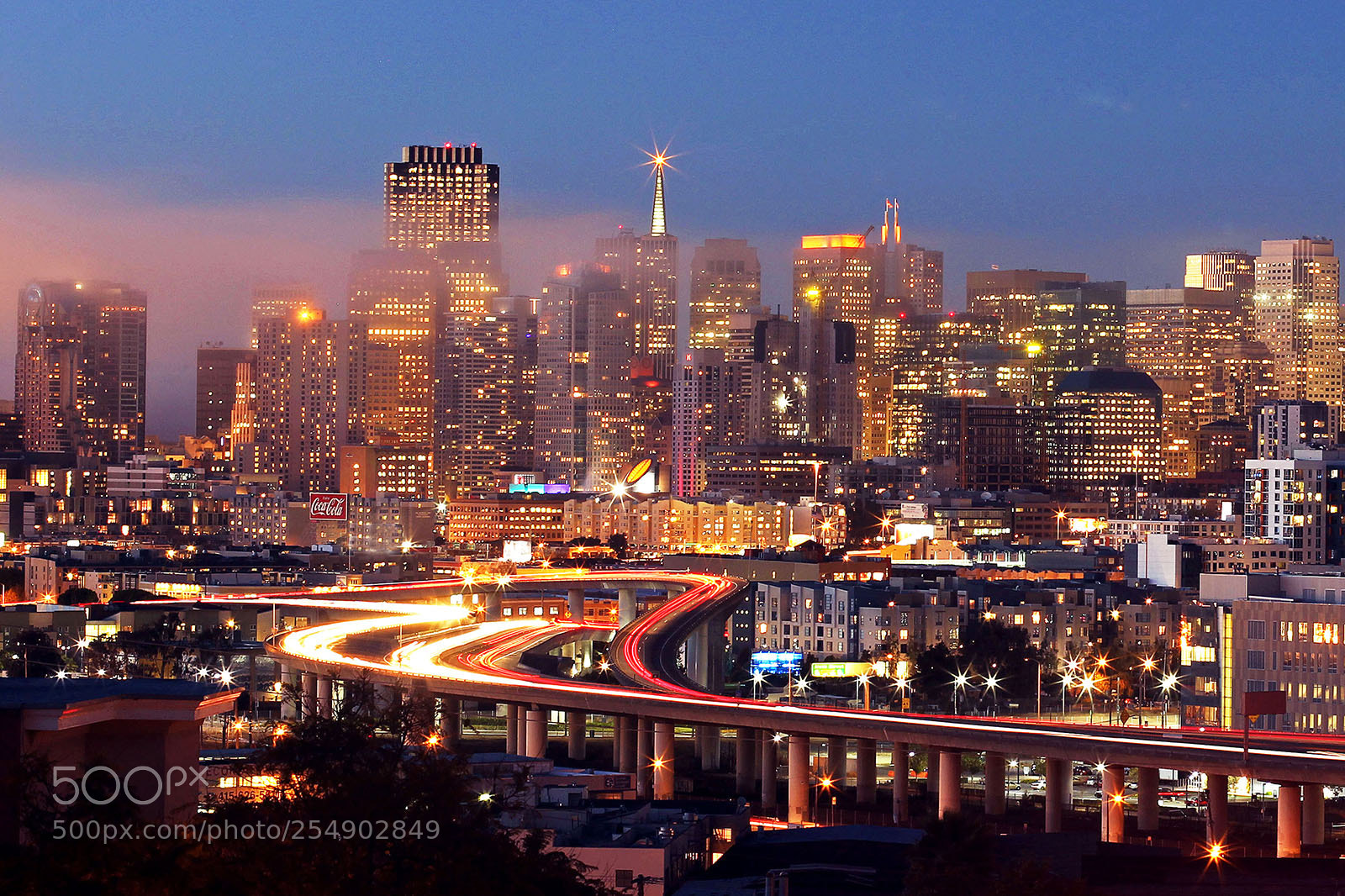 Canon EOS 60D sample photo. San francisco night photography