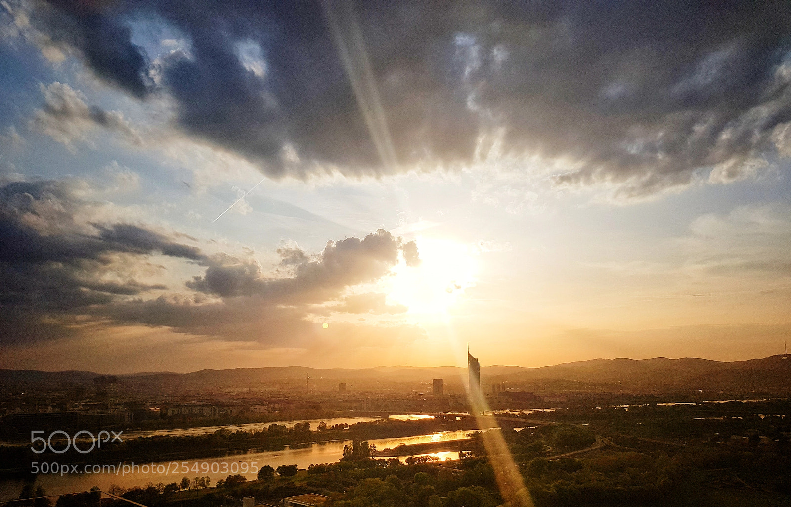 Samsung Galaxy S8 sample photo. Sunset in vienna photography