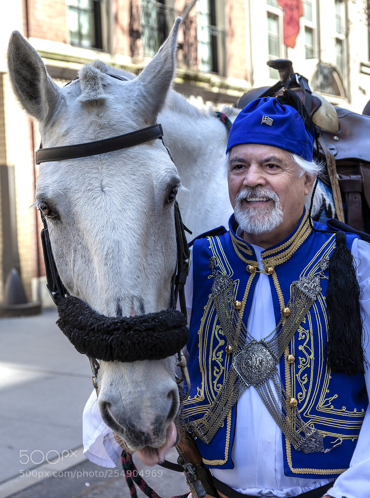 Canon EOS 5D Mark II sample photo. Greek independence day nyc photography