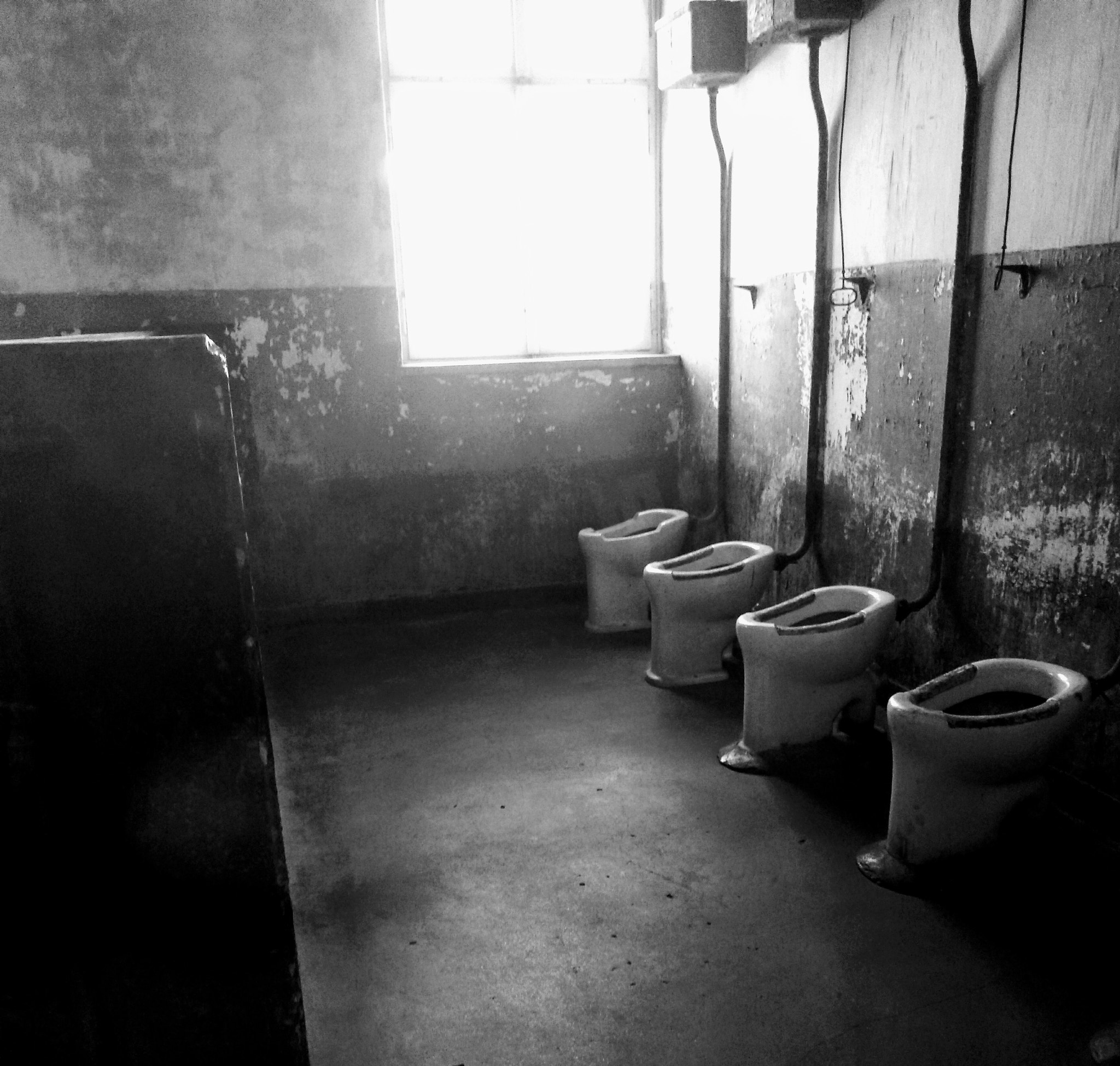 Motorola Moto G (5S) sample photo. Toilet block, auschwitz. photography