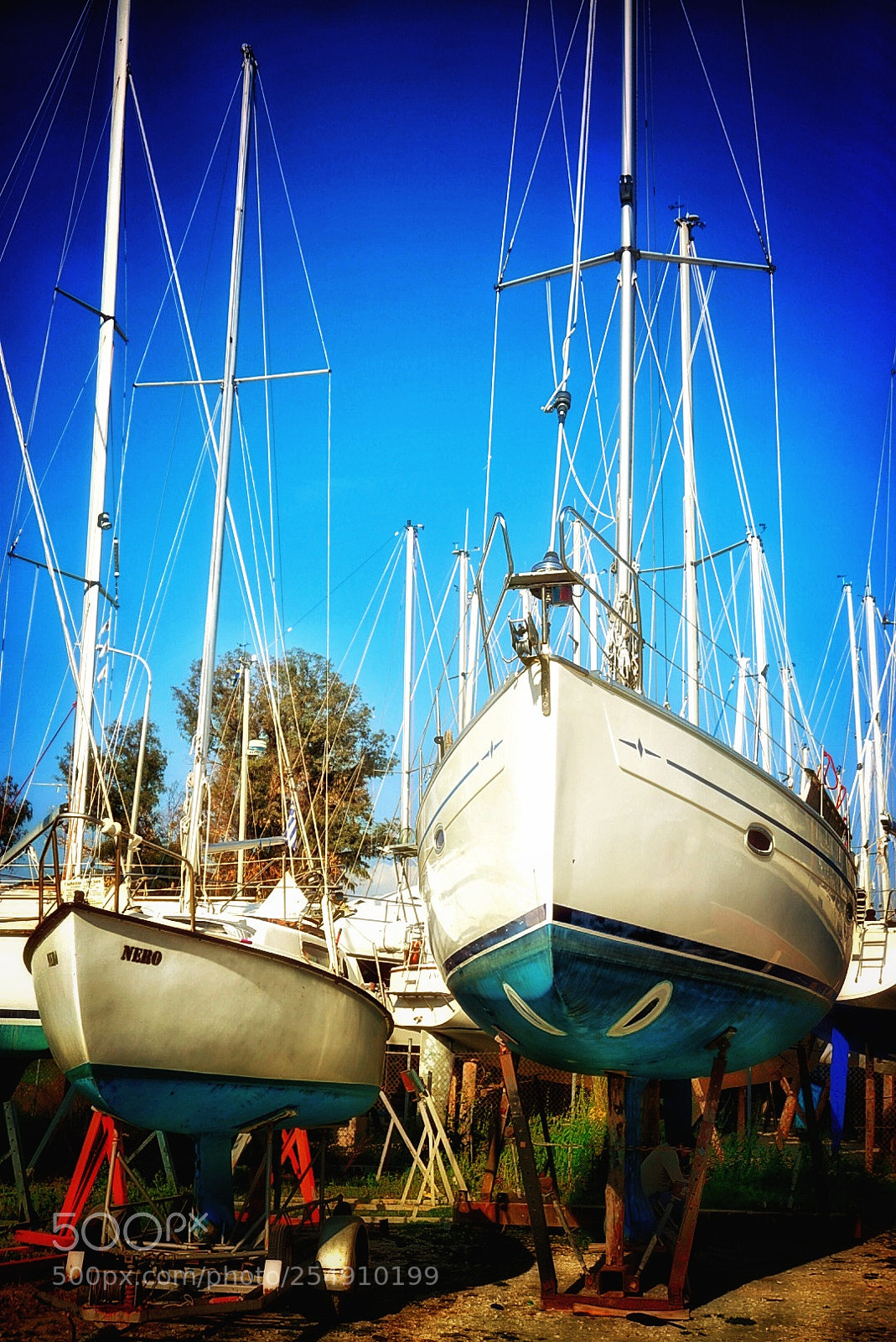 Sony a6000 sample photo. Boats under construction photography