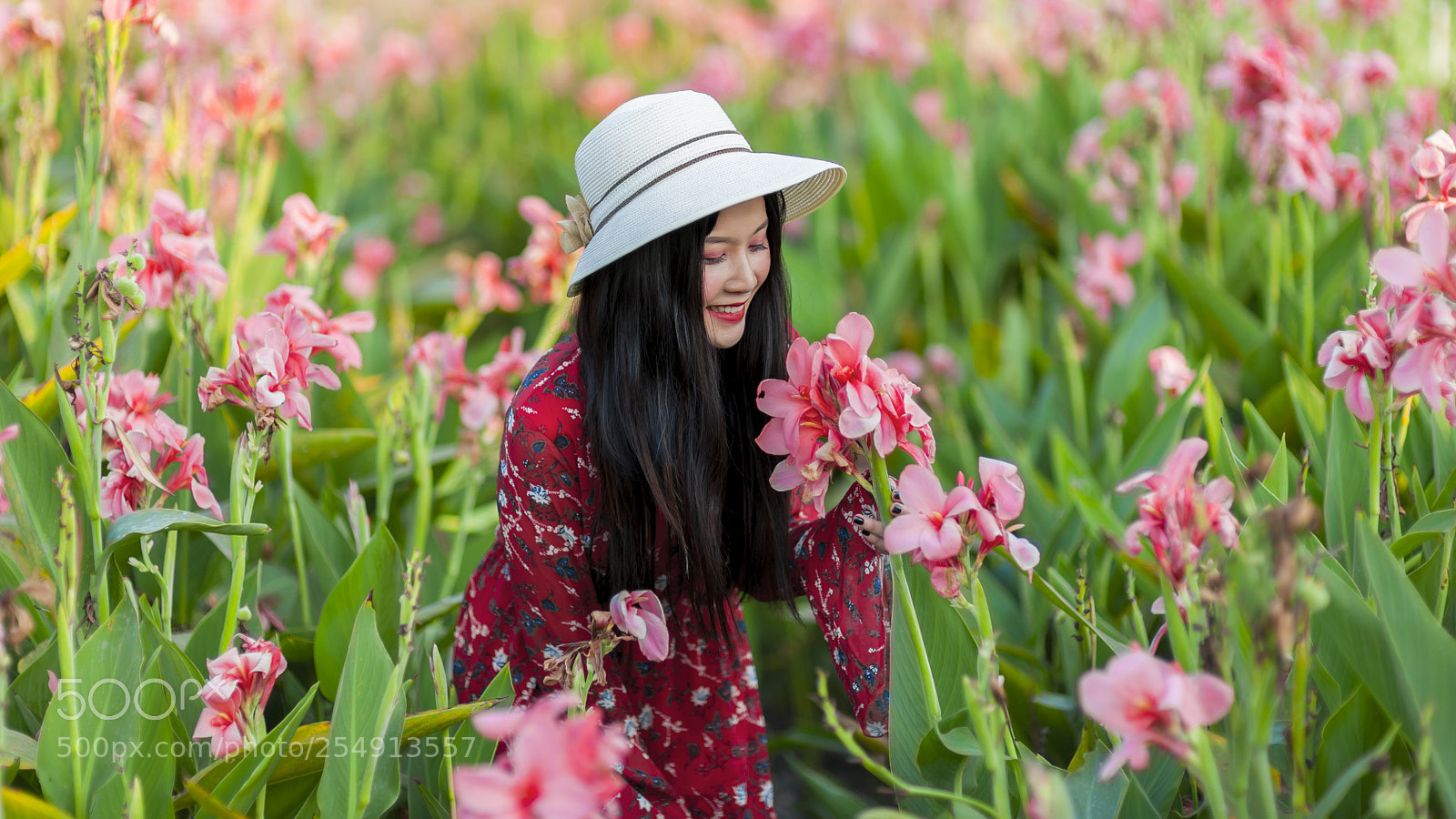 Nikon D700 sample photo. Girl in the flower photography