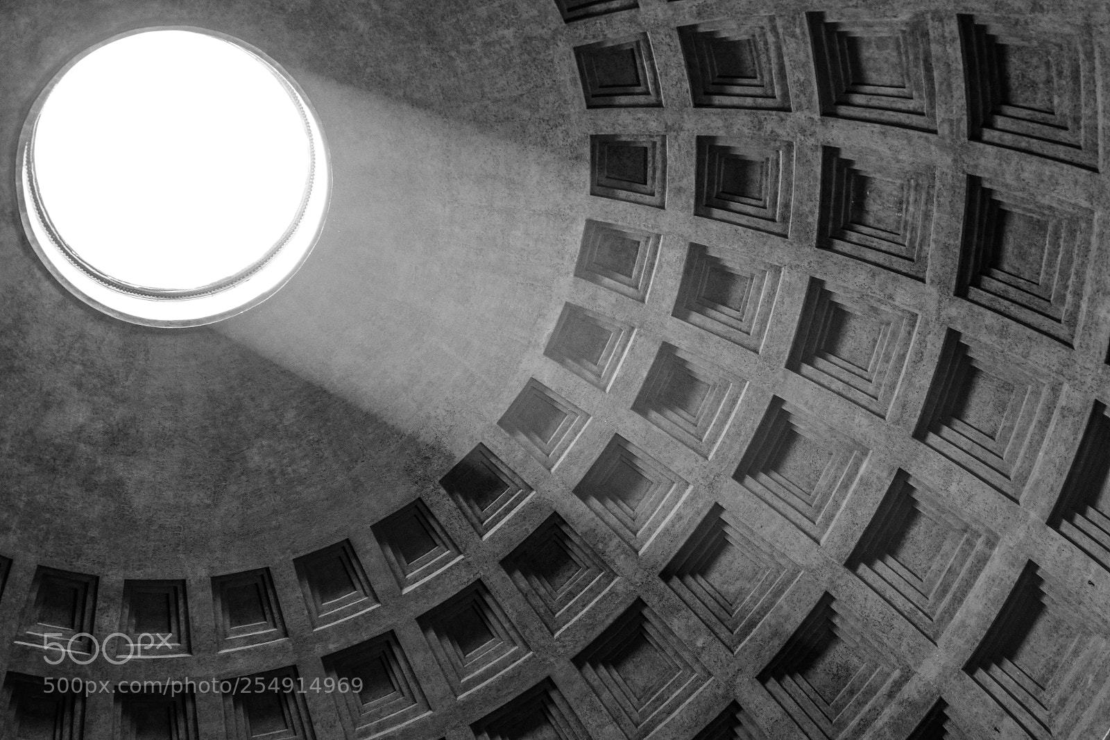 Canon EOS 7D Mark II sample photo. Pantheon temple roof light photography