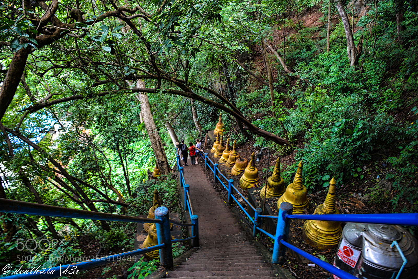 Nikon D7100 sample photo. Tiger temple stairs photography