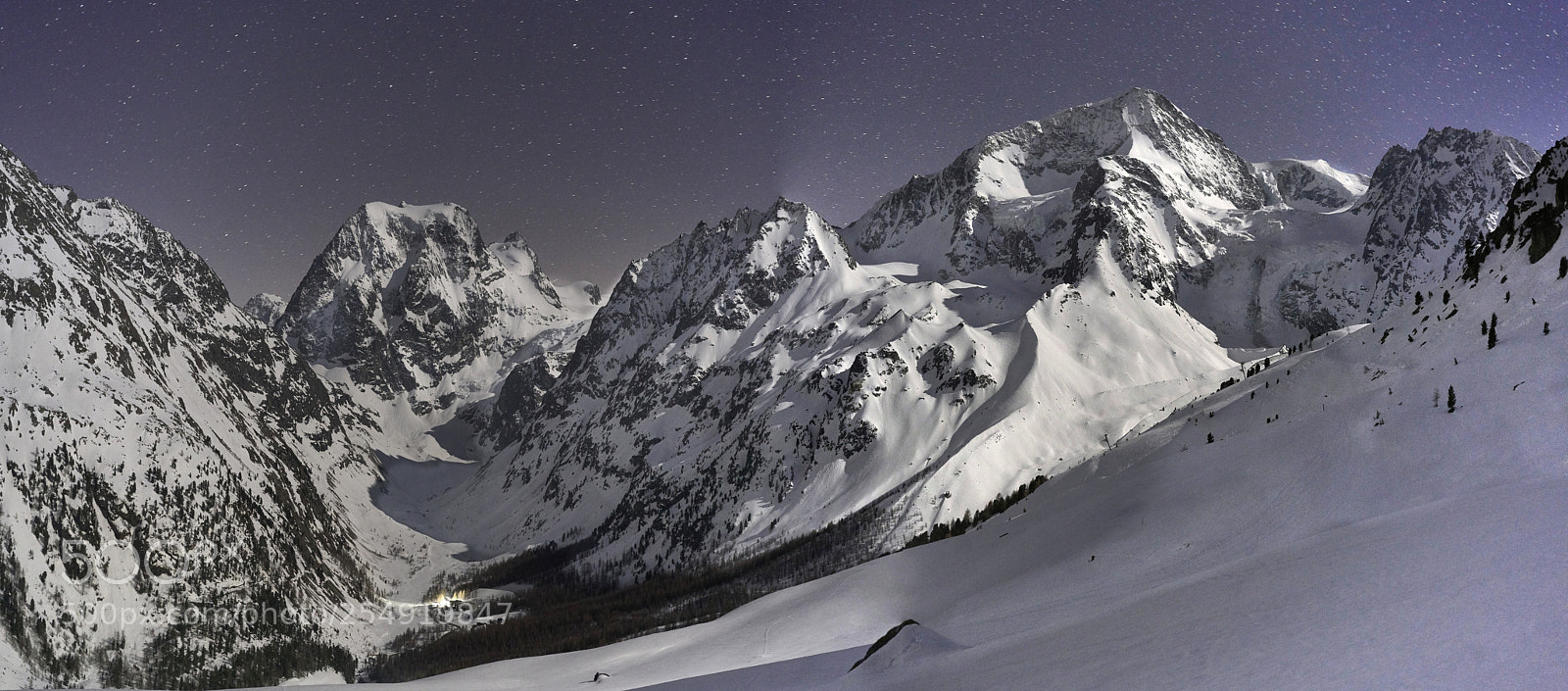 Sony a7R II sample photo. Moonlight at val d'h photography