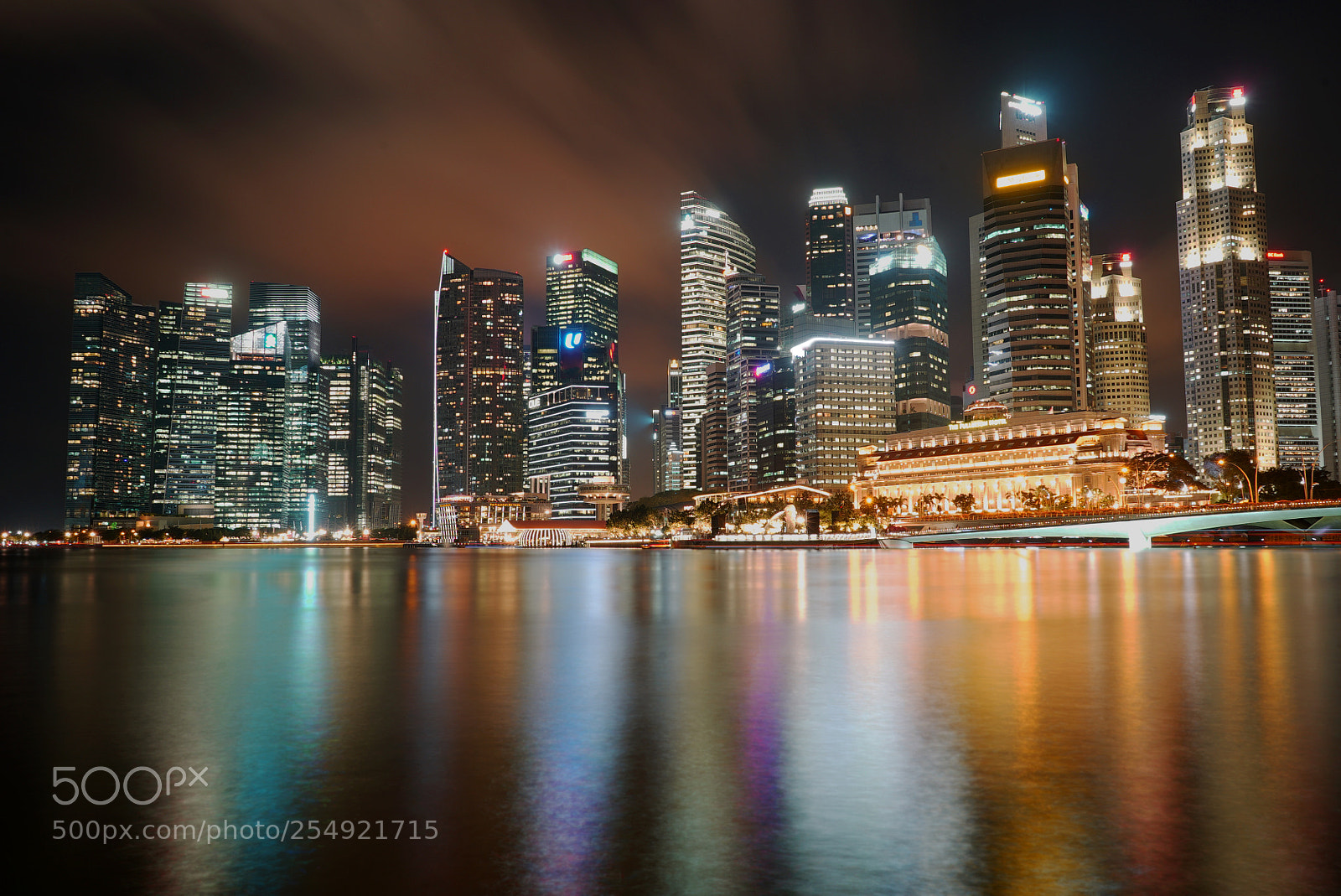 Sony a7S sample photo. Marina bay singapore skyline photography