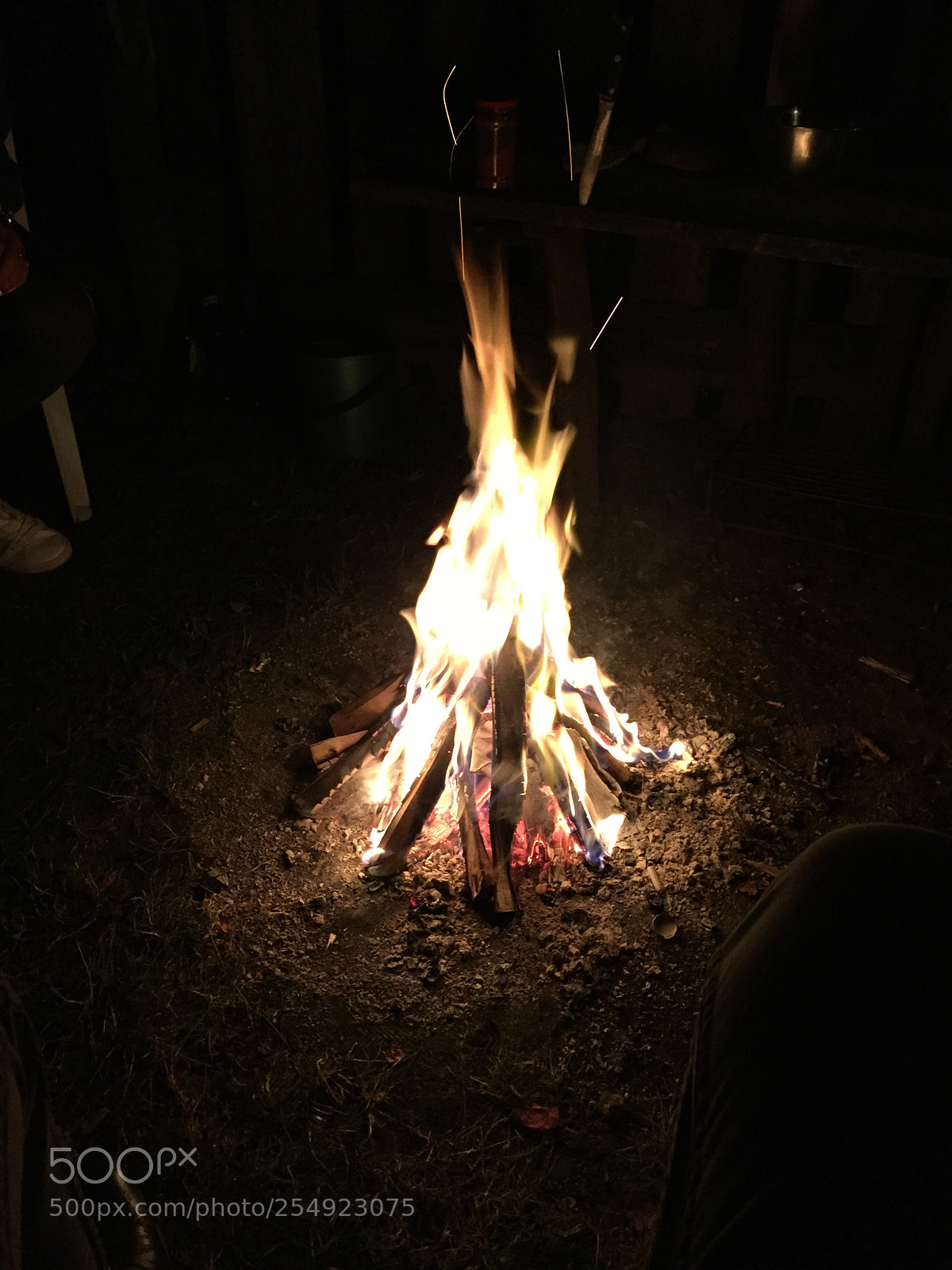 Apple iPhone 6 sample photo. Camp fire photography