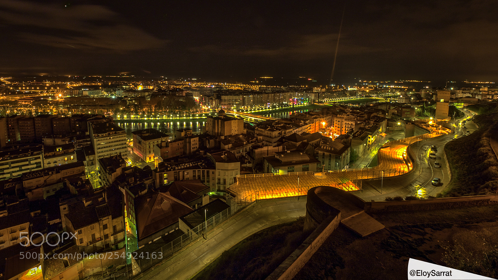 Olympus OM-D E-M5 II sample photo. Paniramic night view of photography