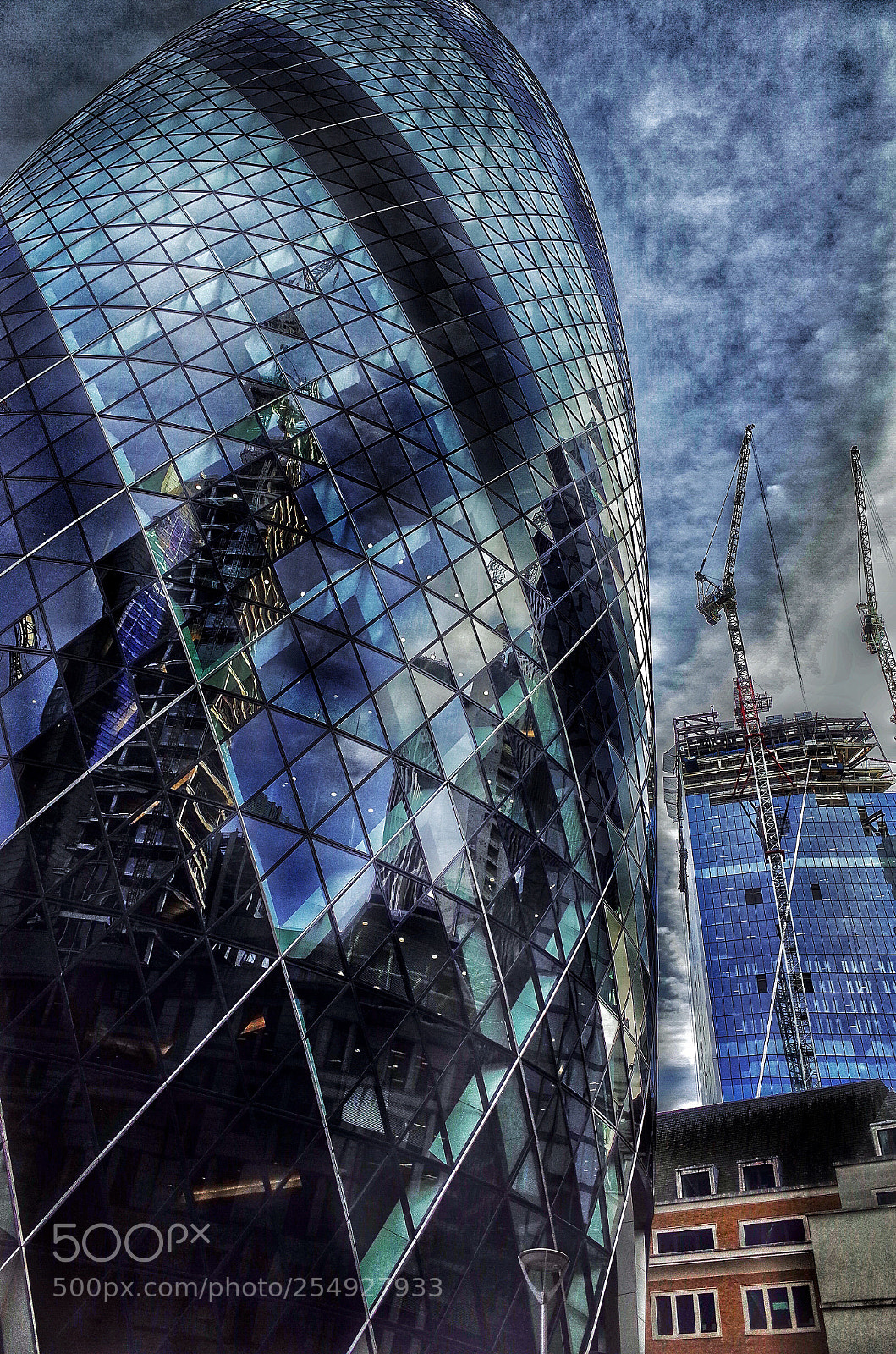 Ricoh GR sample photo. Gherkin london photography