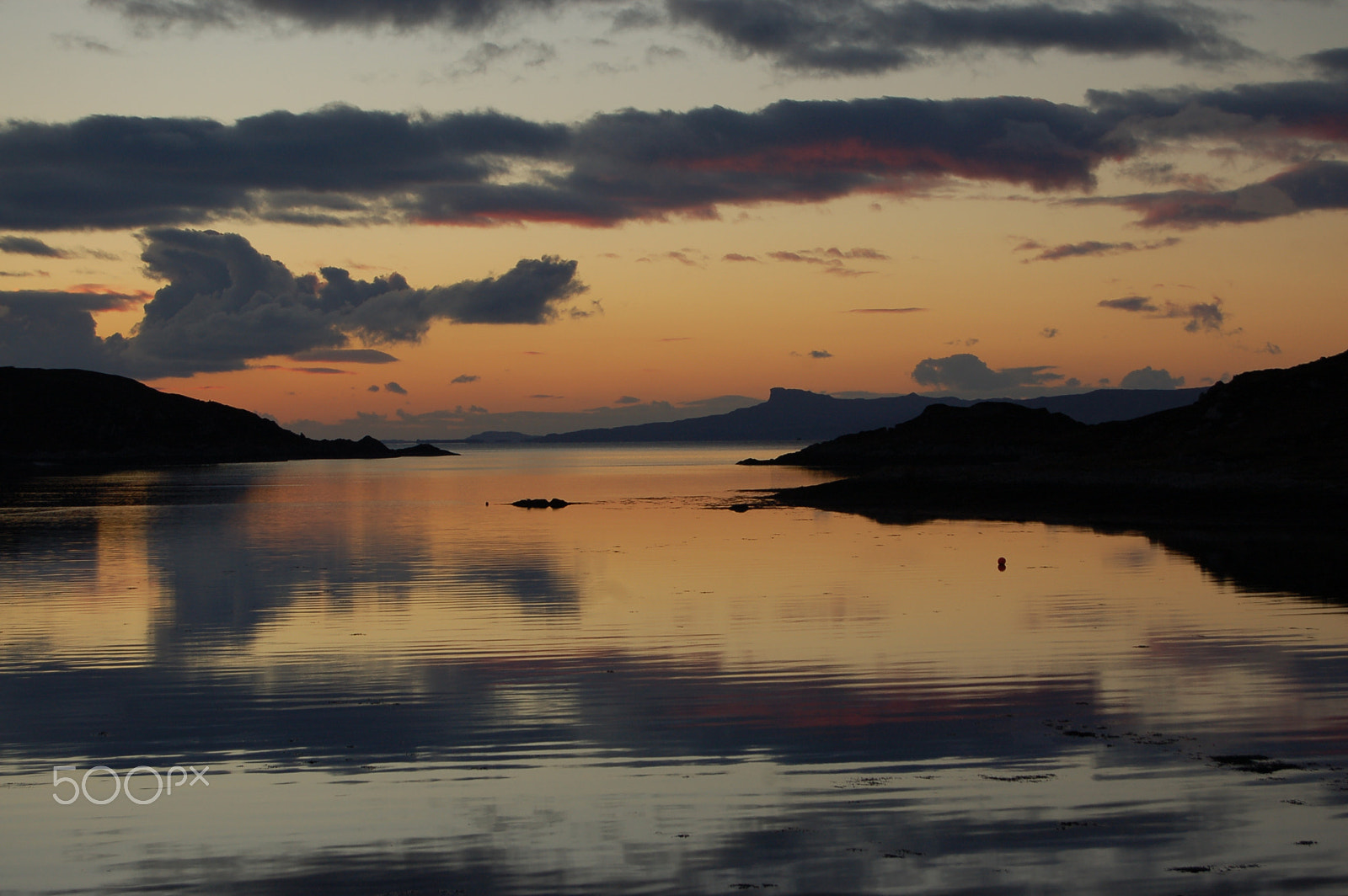 Nikon D50 sample photo. Isle of eigg reflections photography