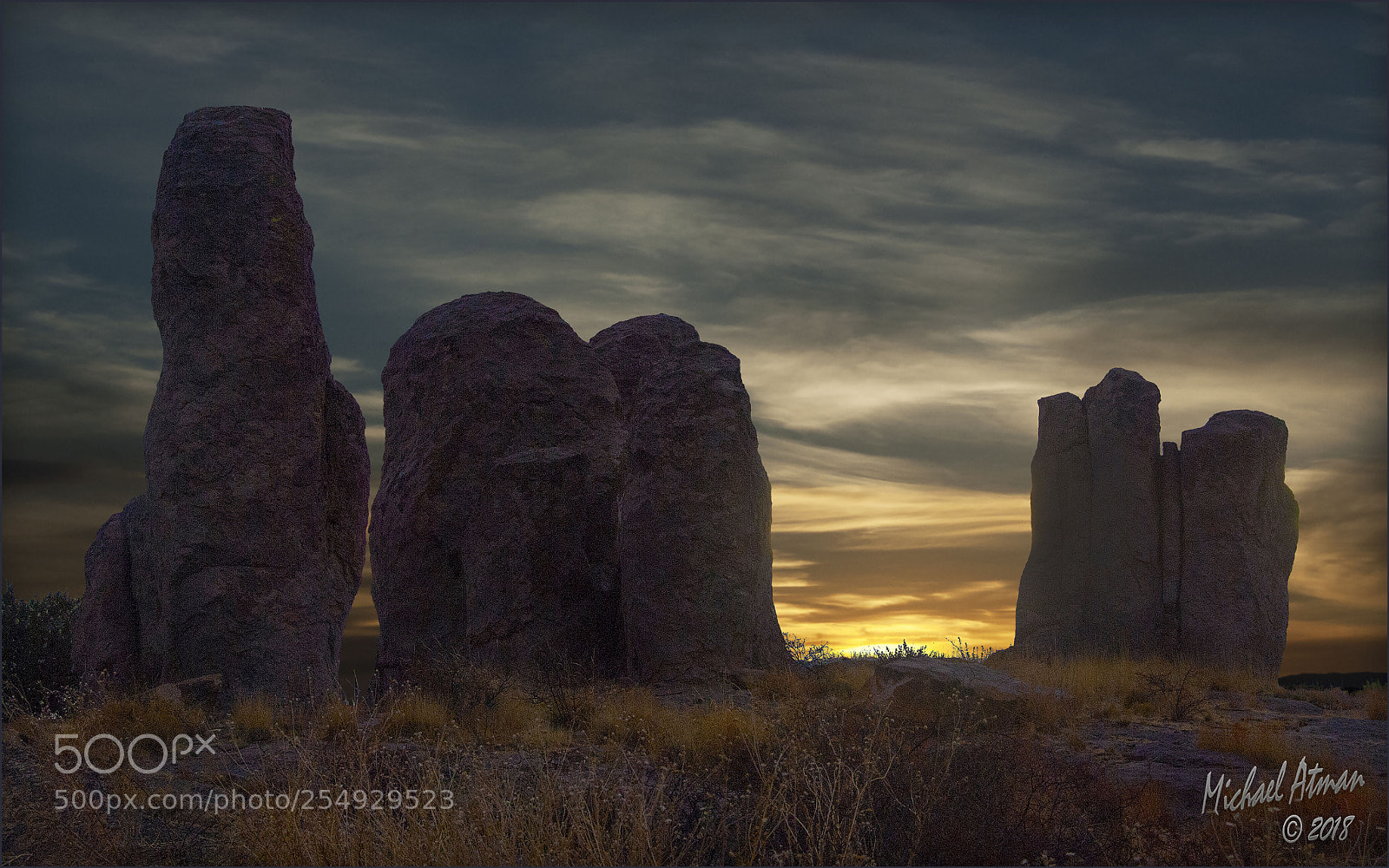 Nikon D200 sample photo. City of rocks sunset photography