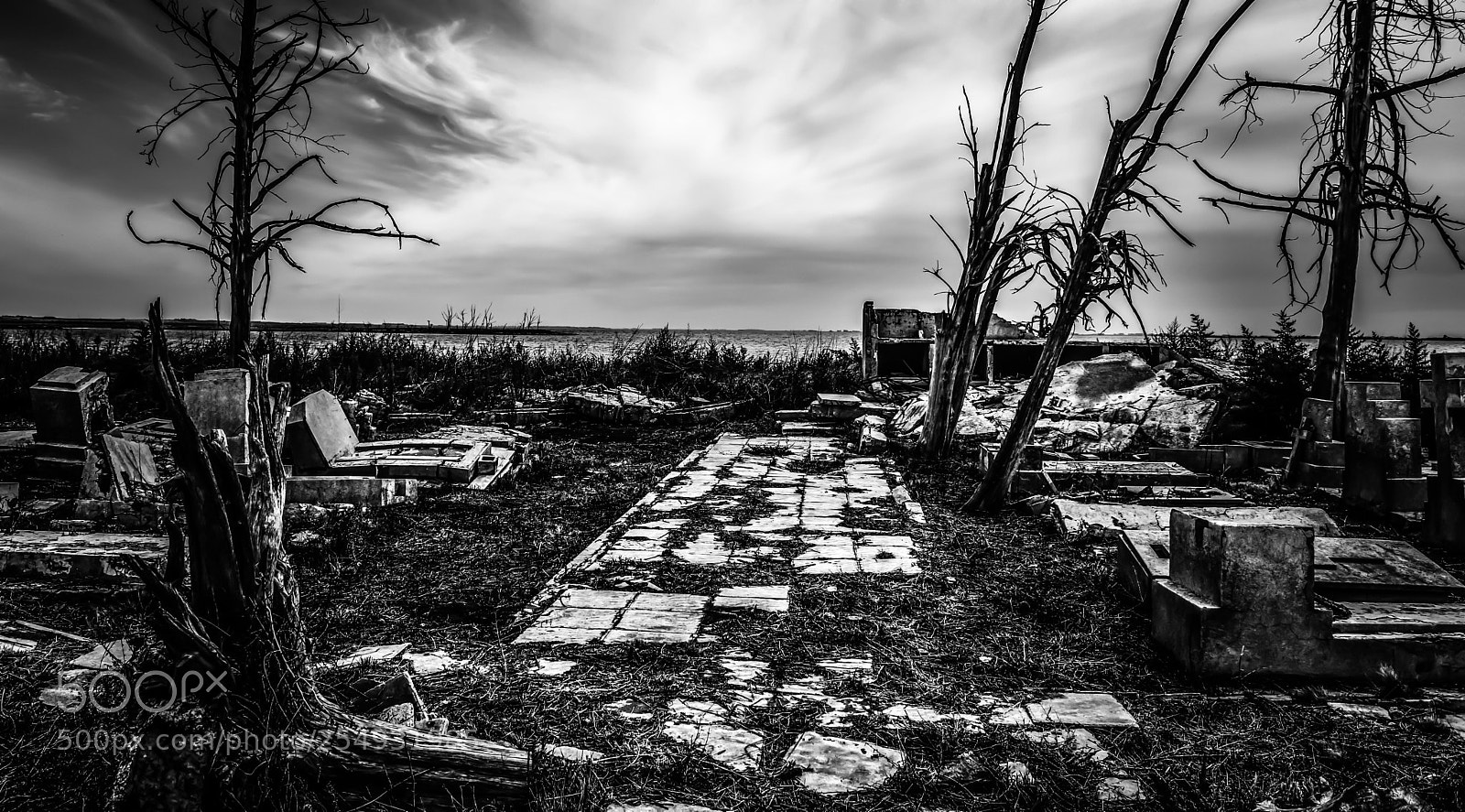 Nikon D3300 sample photo. Epecuen cemetery photography